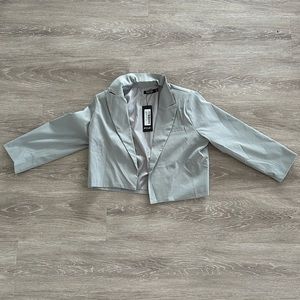 Crop blazer jacket
